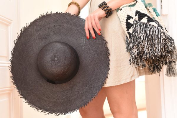 Eququinox Ecuador chapeau panama noir Floppy