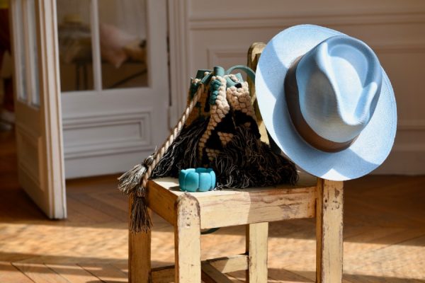 Chapeaux Panama Bleu