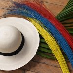 Chapeau panama blanc bord larges