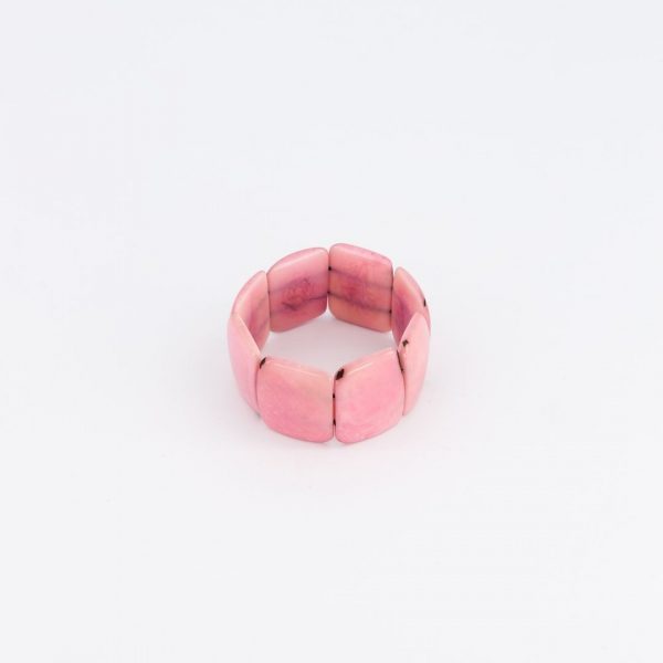 bracelet ivoire végétal rose