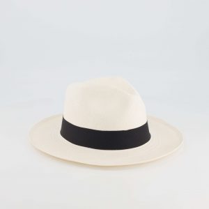 chapeau panama blanc bords larges