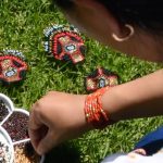 tissage perles rocailles en verre