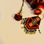 Boucles d'oreilles Inca tissé main