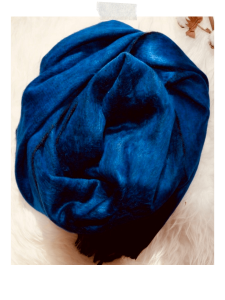écharpe bleu en alpaga Equinox Ecuador