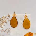 Boucles d'oreilles Marisol en ivoire végétal