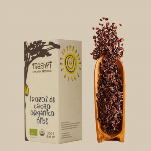 fèves de cacao concassées