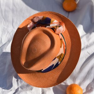 chapeau panama orange