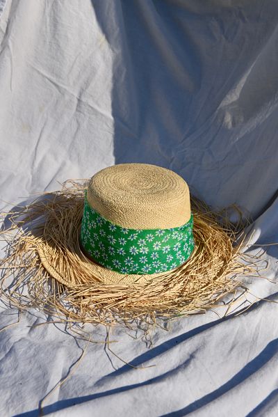 chapeau en paille naturelle