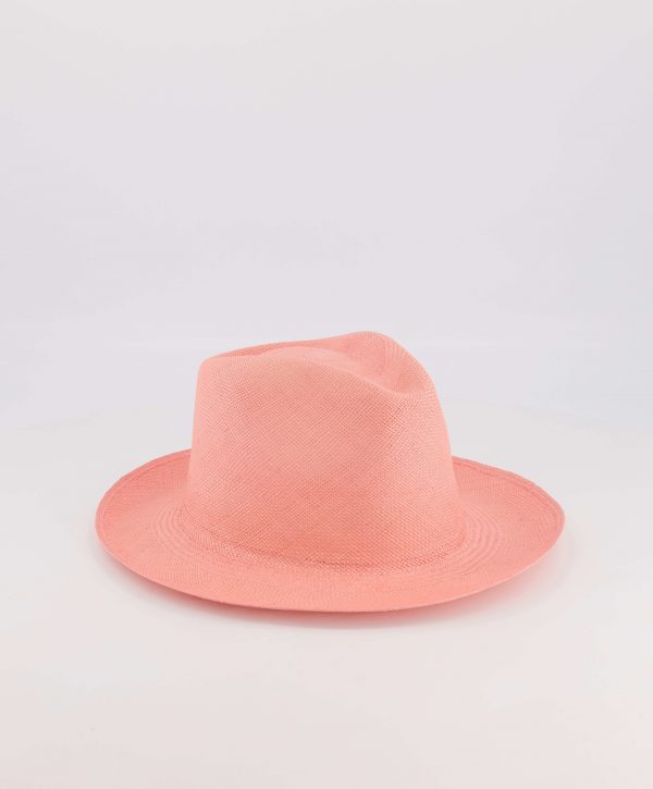 chapeau plage panama rose