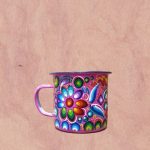 mug rose peint à la main en Equateur